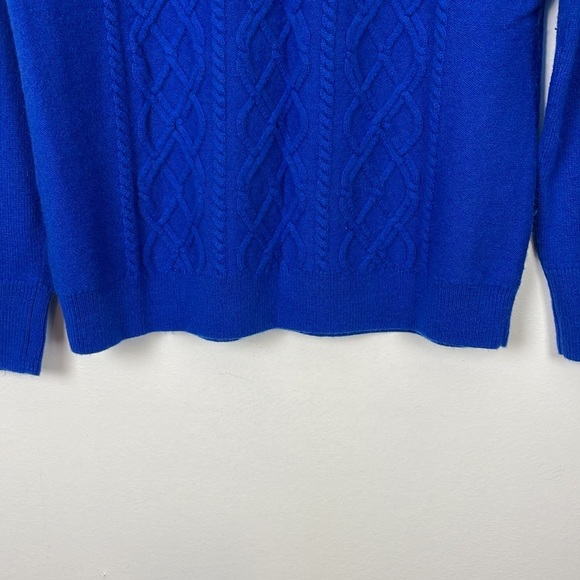 Talbots Wool Blend sweater women Medium long sleeve pullover button shoulder top - Picture 5 of 8